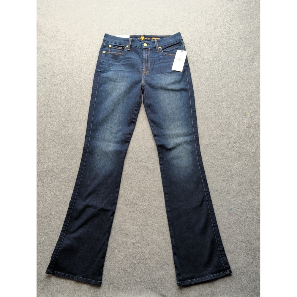 7 For All Mankind Women's Kimmie Bootcut Jeans 31 NWT Dark Wash